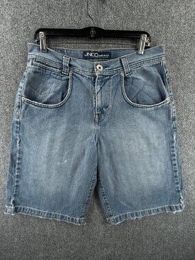 JNCO Premium Mason Shorts Jorts Blue Denim Y2K 32 Model M2273DG ACTL 32X11.5